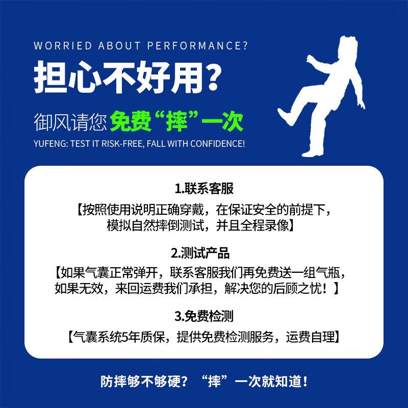 EDERLY老人防摔气囊服防摔马甲智能升级护头可重复防跌倒神器送长辈礼盒 免费试摔服务