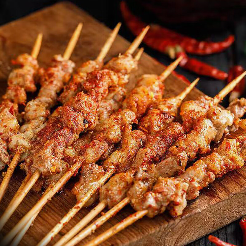 牧海肴内蒙古苏尼特团建烧烤食材半成品羊肉串腌制烧烤套餐BBQ食材串串 烧烤季【羊肉串4斤/120串】