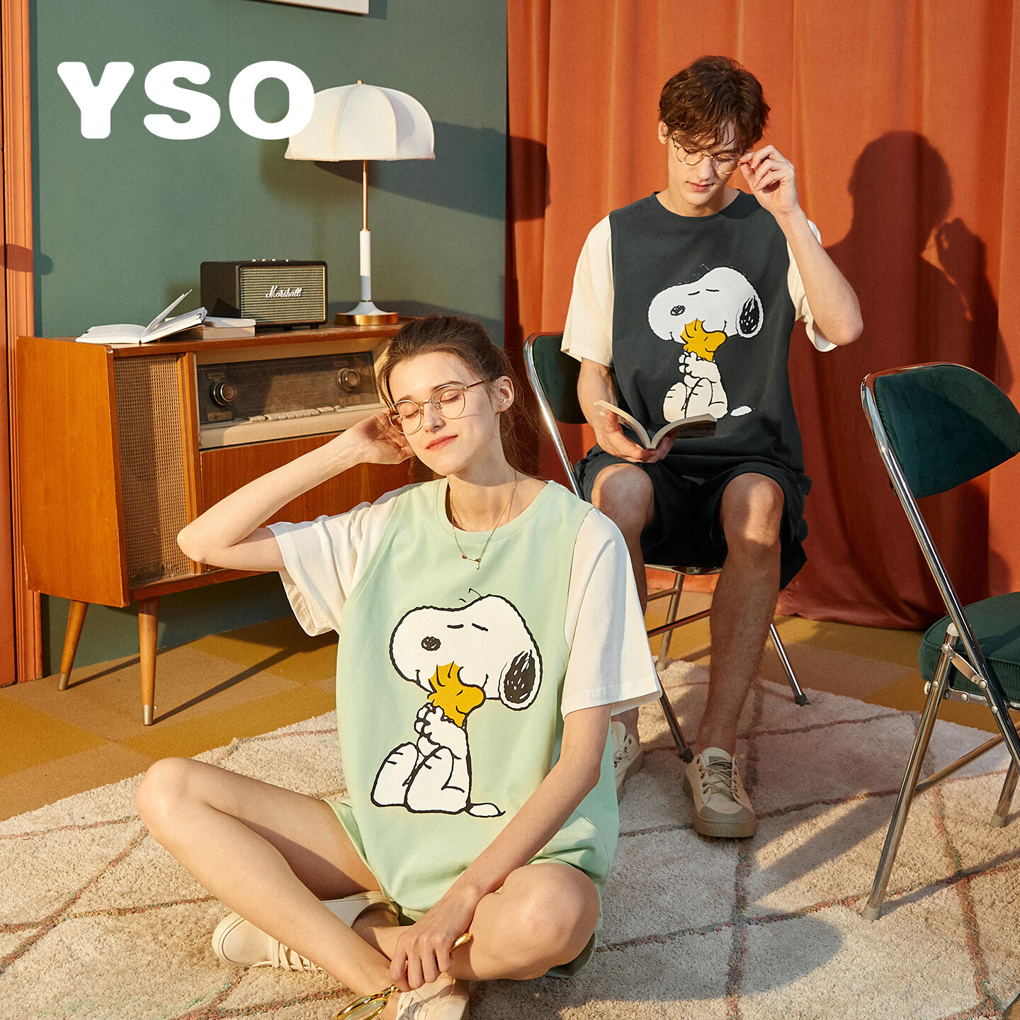 YSO 5折家居服集 先领5折卷 圆领假两件套装44.5元 家居服套装39.5元 - 折送网