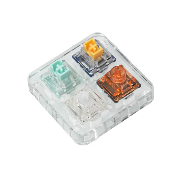 佳达隆gateron 磁玉pro三代新款磁玉Ultra封底结构电磁触发可调节键程HIFI麻将音机械键盘开关收藏试轴板 磁轴4颗+试轴器 B
