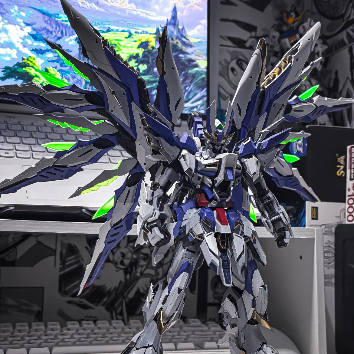 书卓高达可动哪吒敖丙赵云吕布白起国创机甲模型盲盒玩具 许愿+吕布[必出模型+工具]收藏高概率中奖