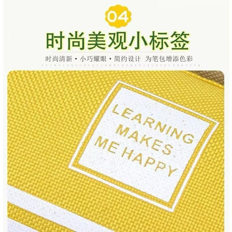 创意纯色双层大容量笔收纳袋文具盒双拉链铅笔手提文具袋 两个（颜色随机）