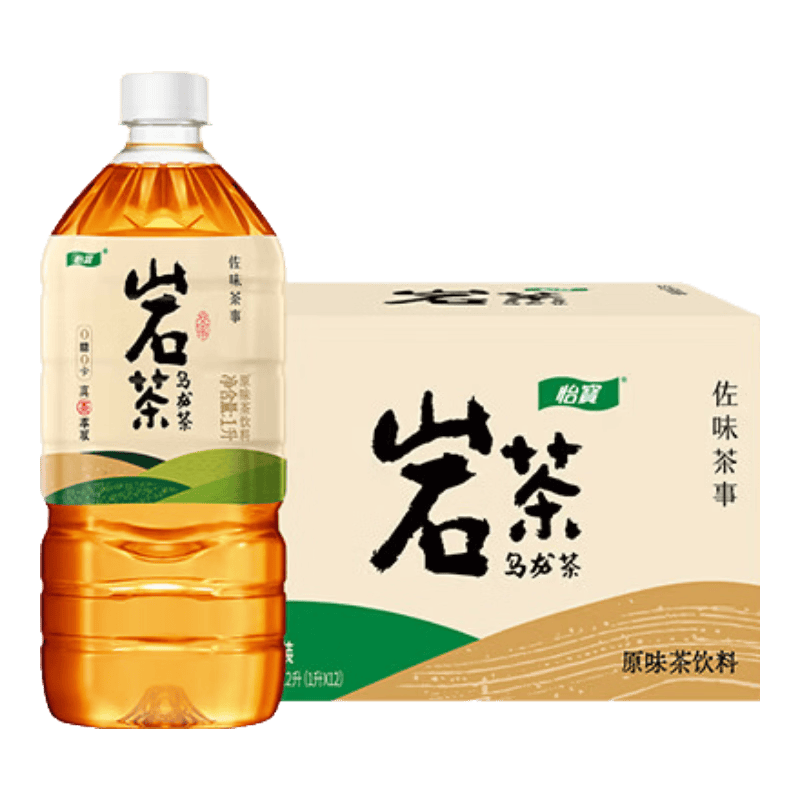 怡宝佐味茶事无糖茶岩茶乌龙茶1L*12瓶 39.9元 - 线报酷