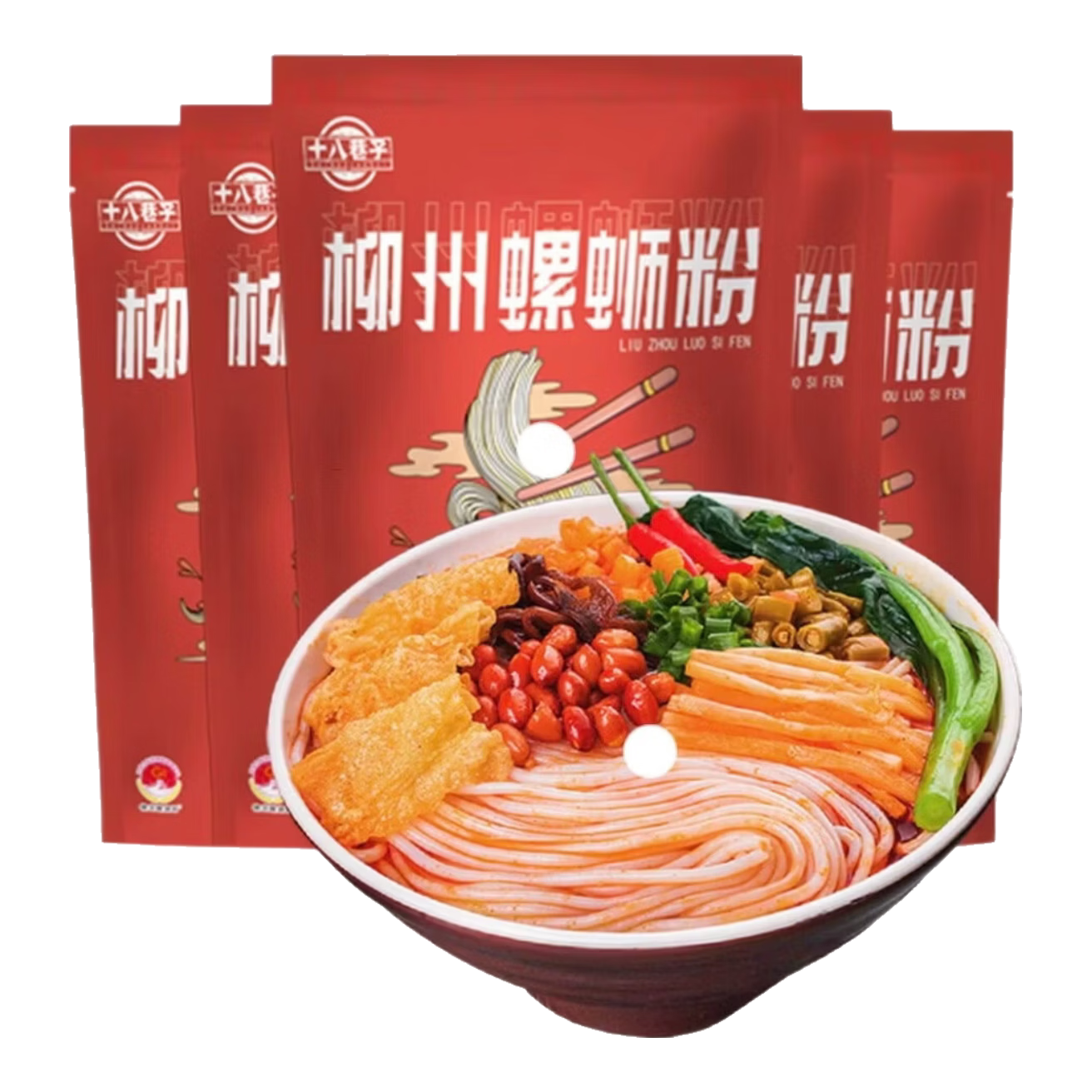 十八巷子柳州正宗螺蛳粉广西特产螺丝粉酸辣米粉零食米线225g 十八巷子 十八巷子225克2包