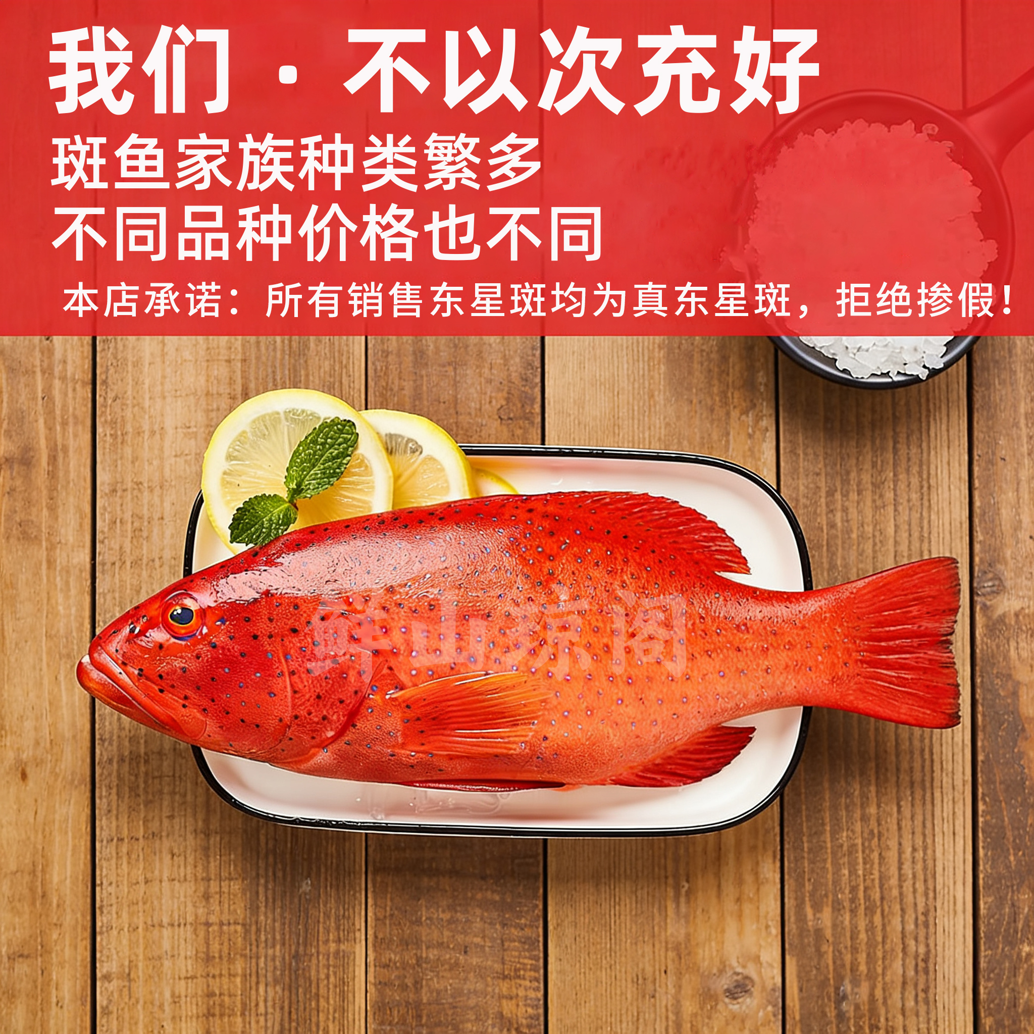 鲜当道优选东星斑鲜活锁鲜三去净膛肉质细嫩家常海鲜食材顺丰包邮 【家庭优选款】1.1-1.3 斤 / 条 原条鲜冻