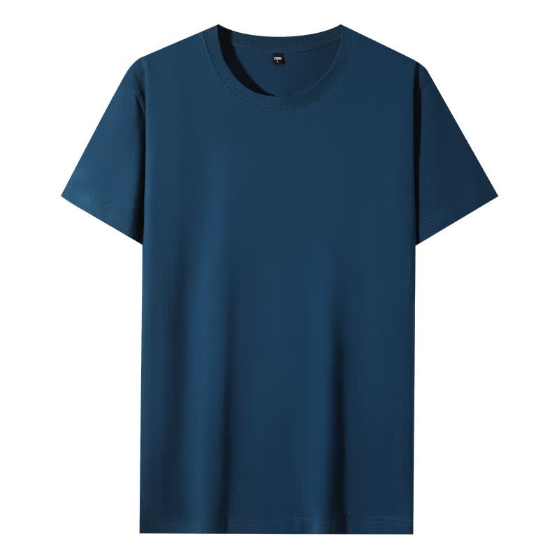 凡客诚品时尚休闲纯棉素色T恤衫情侣款半袖 哈青色 4XL