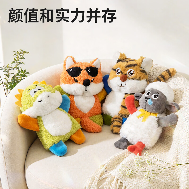 JKULNING宠物狗狗玩具发声响纸玩具解闷自嗨内置哔哔叫双响奏陪伴解闷玩具 Grin格林鳄