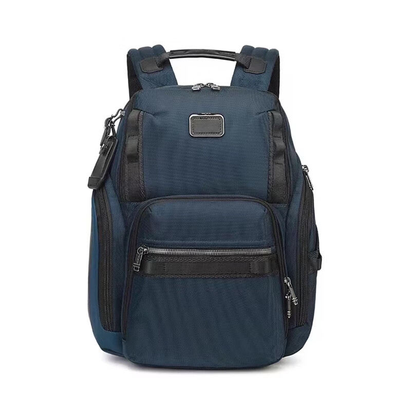 弹道尼龙双肩包男士大容量商务通勤旅行出差16寸防水电脑背包 232789蓝色
