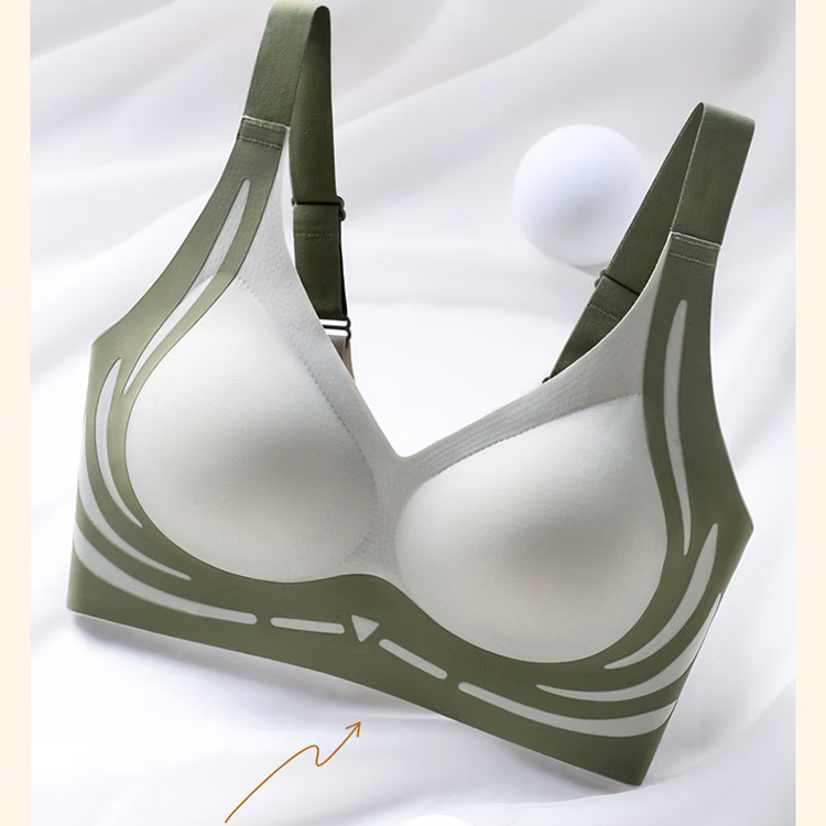 顶瓜瓜聚拢美背小胸文胸内衣舒适运动夏季薄款一片式性感透气 白色 L