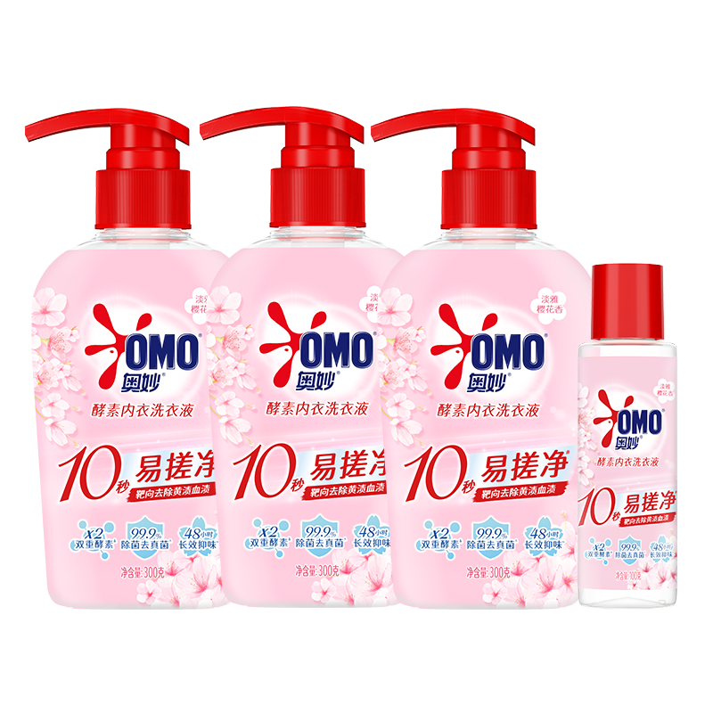 omo/���� ��������1kg���װ ϴ��Һ ȥѪ��ɱ�� 300g*3+100g  26.7Ԫ