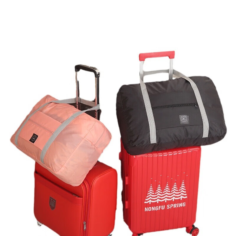 纳有风便携行李收纳袋折叠衣服收纳包购物袋飞机包大容量旅行包 【飞机包颜色随机1个