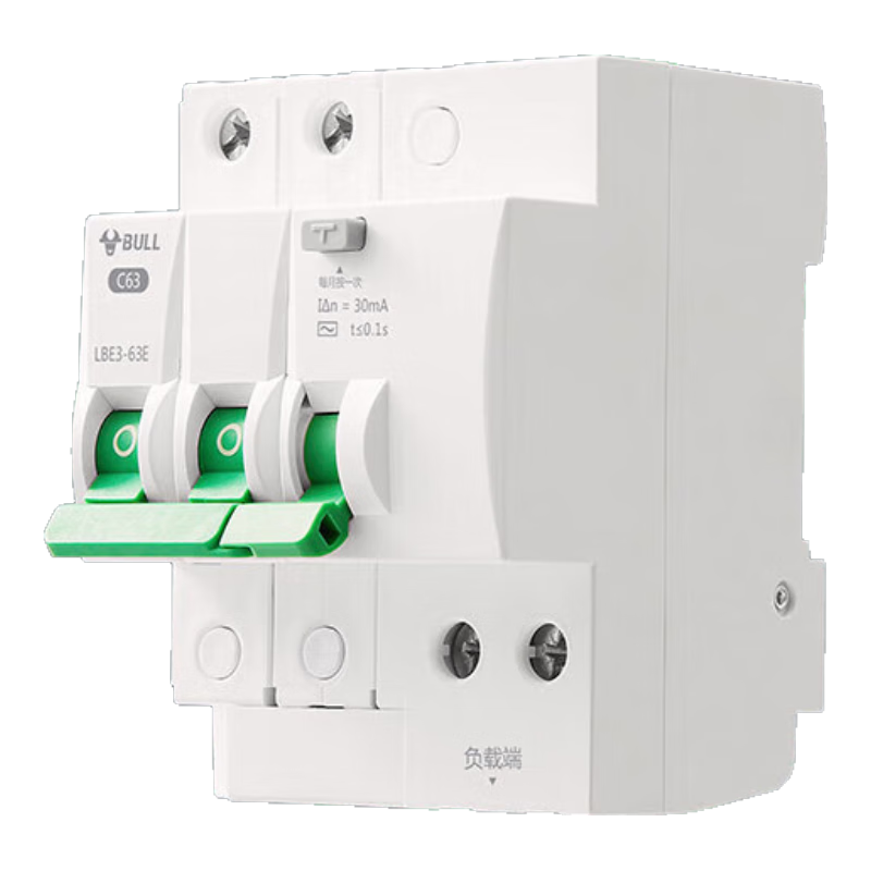 ��ţ��BULL���������� 2P©�籣����·�� ˫��˫��63A��©��LBE3-63E/63A-2P 62.64Ԫ(������)