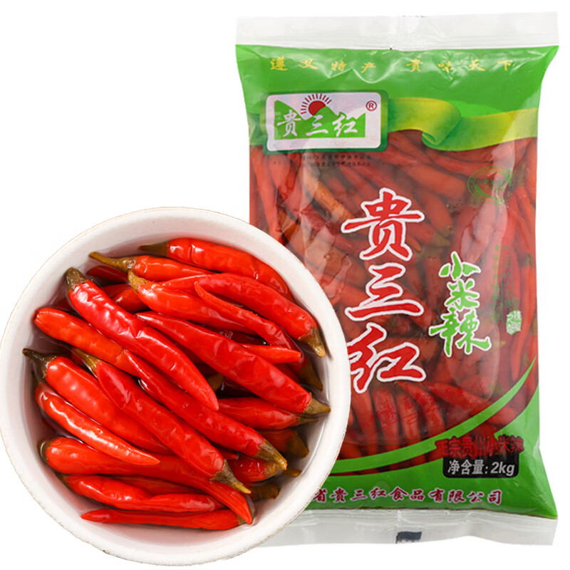 贵三红贵州贵三红辣椒市场辣椒4斤新鲜泡椒批发整袋装