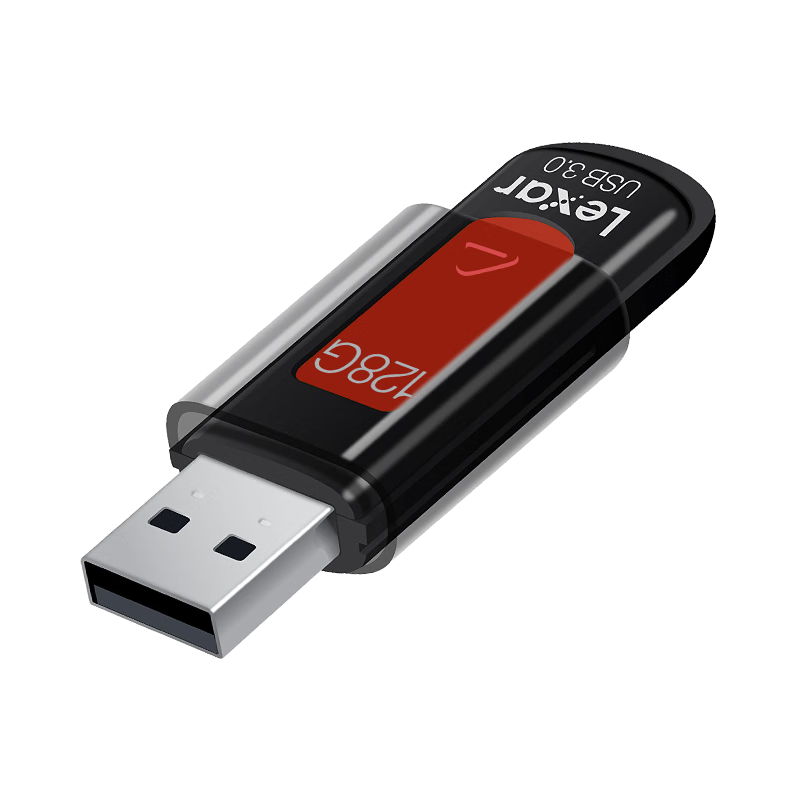 Lexar 雷克沙 128GB USB3.0 U盘 S57 读速150MB/s 时尚滑盖设计 办公高效传输 内含安全加密软件
