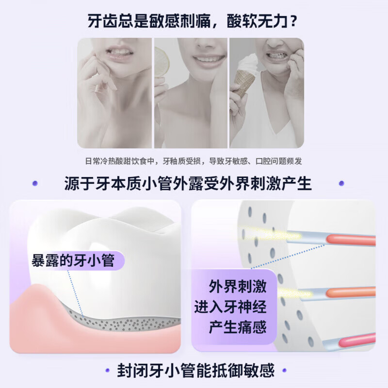 MRYU米睿德抗敏牙膏防龋护理牙膏修护敏感护龈对抗牙敏感脱敏冷热酸甜 5支装【买四送一】 【官方旗舰】