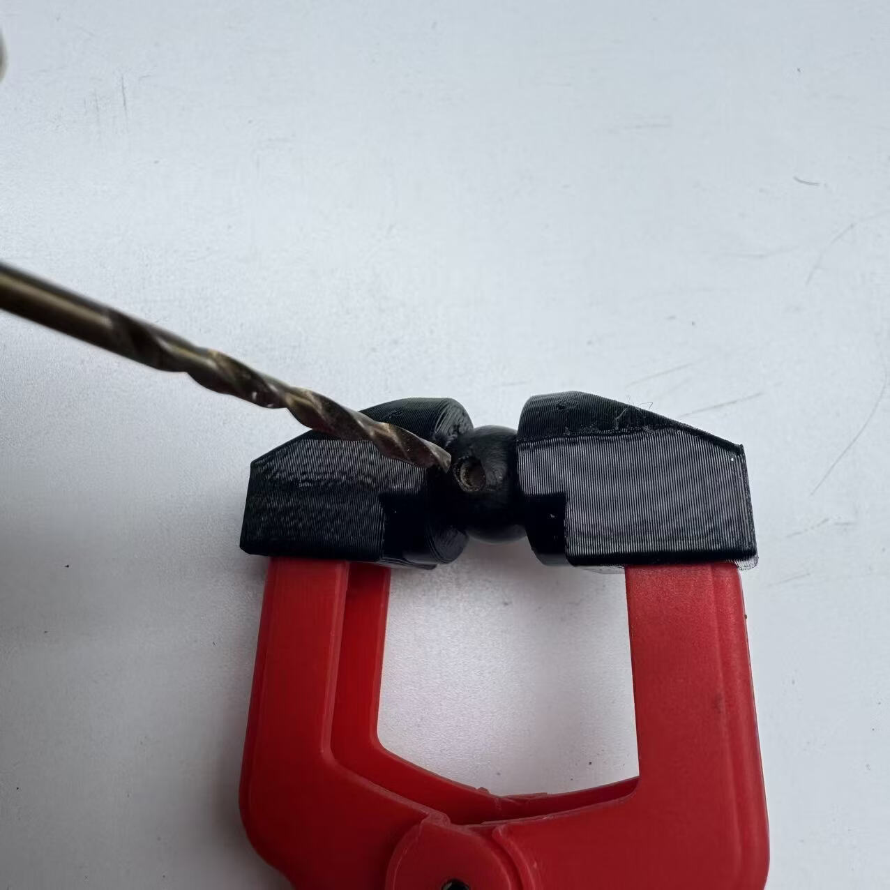 羽拳无患子固定夹开孔定位器手串方便工具红色 无患子开孔固定夹