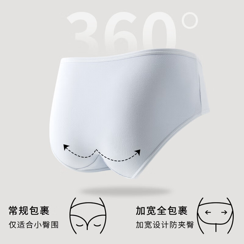 都市丽人女士纯棉内裤全棉抗菌裆2026新款无痕透气少女生三角短裤 云水蓝 嫩芽黄 冰水兰 香水粉 罗兰紫 薄荷绿 象牙白 L (165)