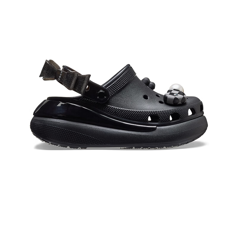 卡骆驰(CROCS)经典炫魅泡芙洞洞鞋时尚百搭花园鞋|213633 黑色-001 36 /37(220mm)