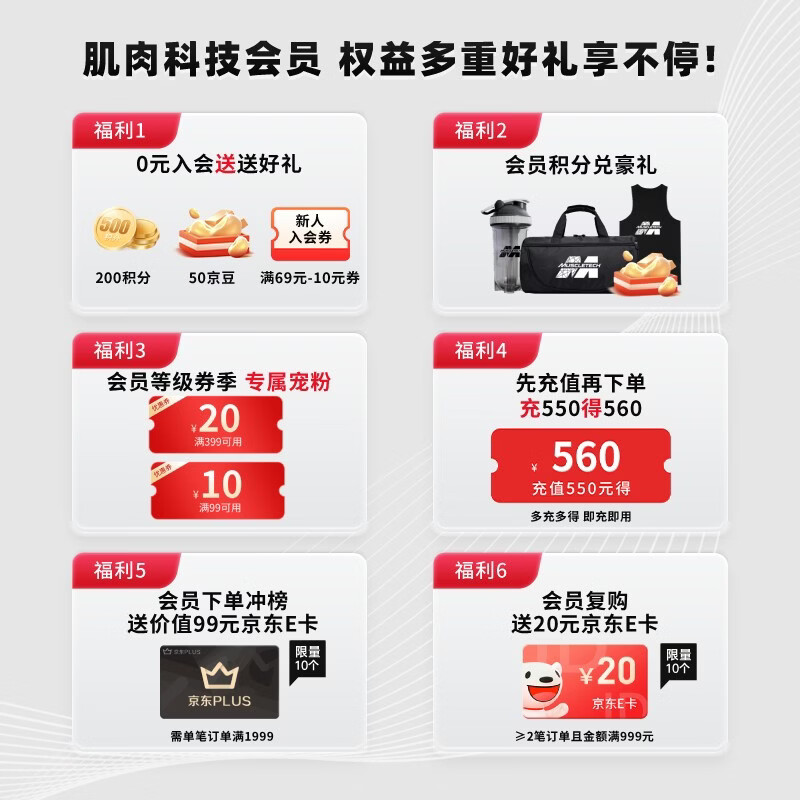 肌肉科技【肌肉科技官旗】一水肌酸粉高纯度健身营养补剂耐力训练运动男女 【原装进口】锌镁肌酸 300g*1桶