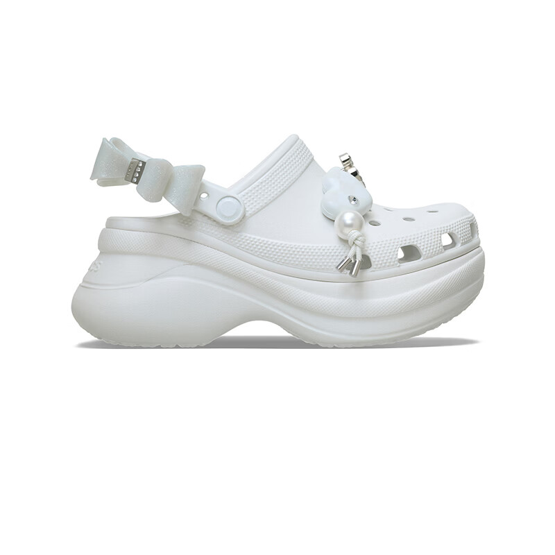 卡骆驰(CROCS)复古炫魅小鲸鱼洞洞鞋时尚百搭花园鞋沙滩鞋|213632 月光灰-1NK 35 (220mm)