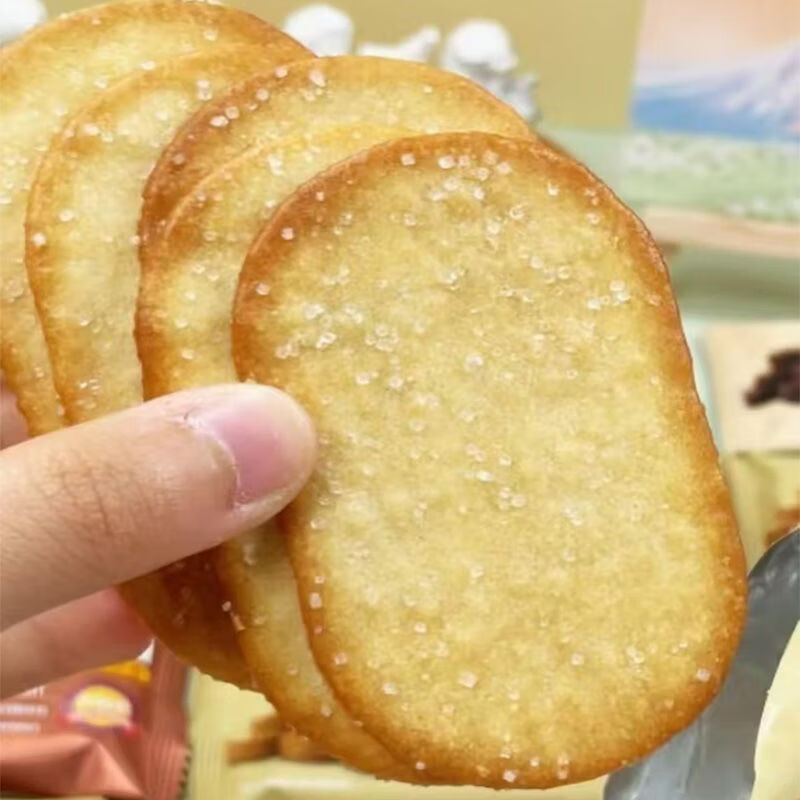 卡其乐巧克力椰奶薄脆饼干整箱小包装办公室休闲零食网红酥性饼干 椰奶薄脆+巧克力薄脆各1箱