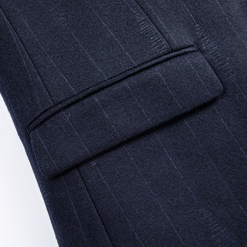 罗蒙(ROMON)【含羊毛】西服男新款男士休闲商务百搭职业单西上衣 藏青色 50 (180)