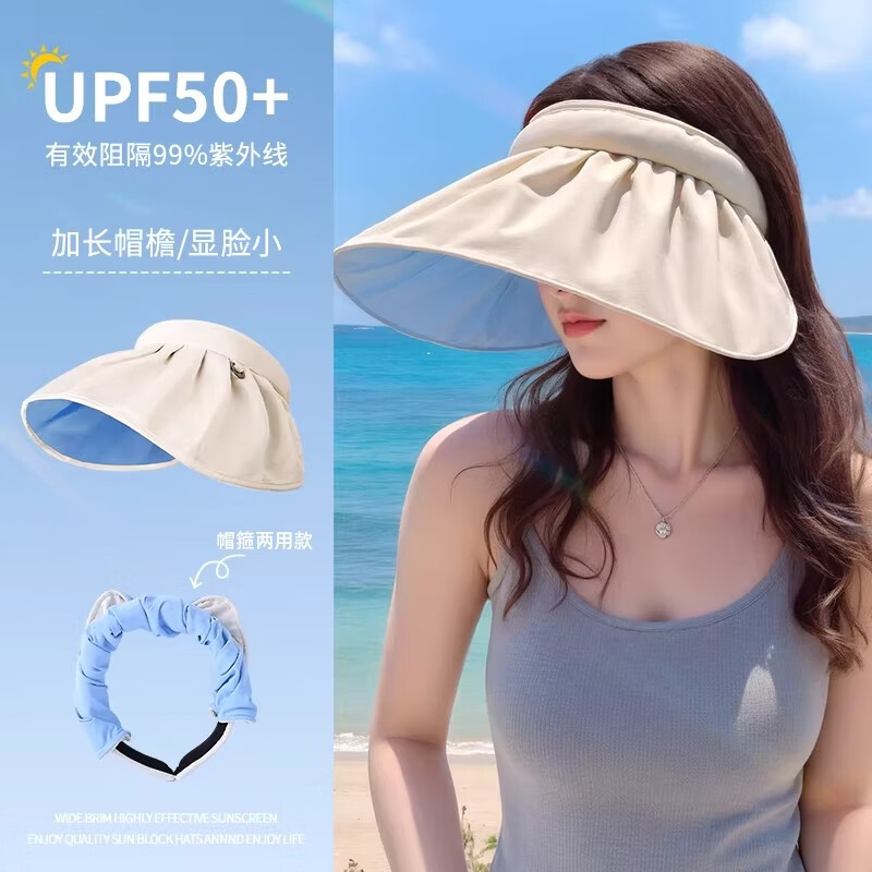 ���̷�ɹñŮʿ�ļ����������¿������ñ�ն�̫��ñ�ӿ��۵� UPF50+��ñ�����ÿ�װ�ɫ-������ 19.9Ԫ