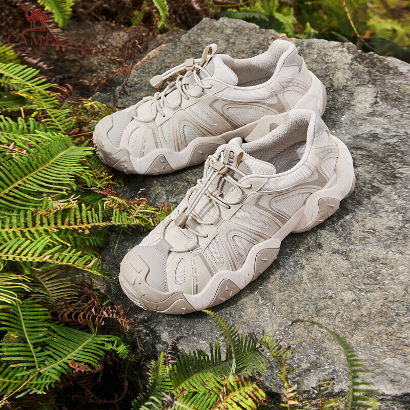 骆驼（CAMEL）云山男鞋新款户外登山徒步鞋丑萌情侣休闲运动鞋男 G15S076104 燕麦色【四季网里款】男 39