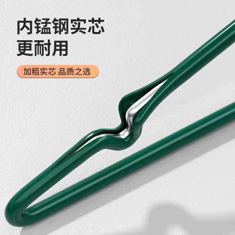 溥畔衣架家用挂衣无痕防滑晾衣架宿舍用学生防肩角晒衣撑凉大衣服架子 [冲量甩卖]颜色随机  10个装