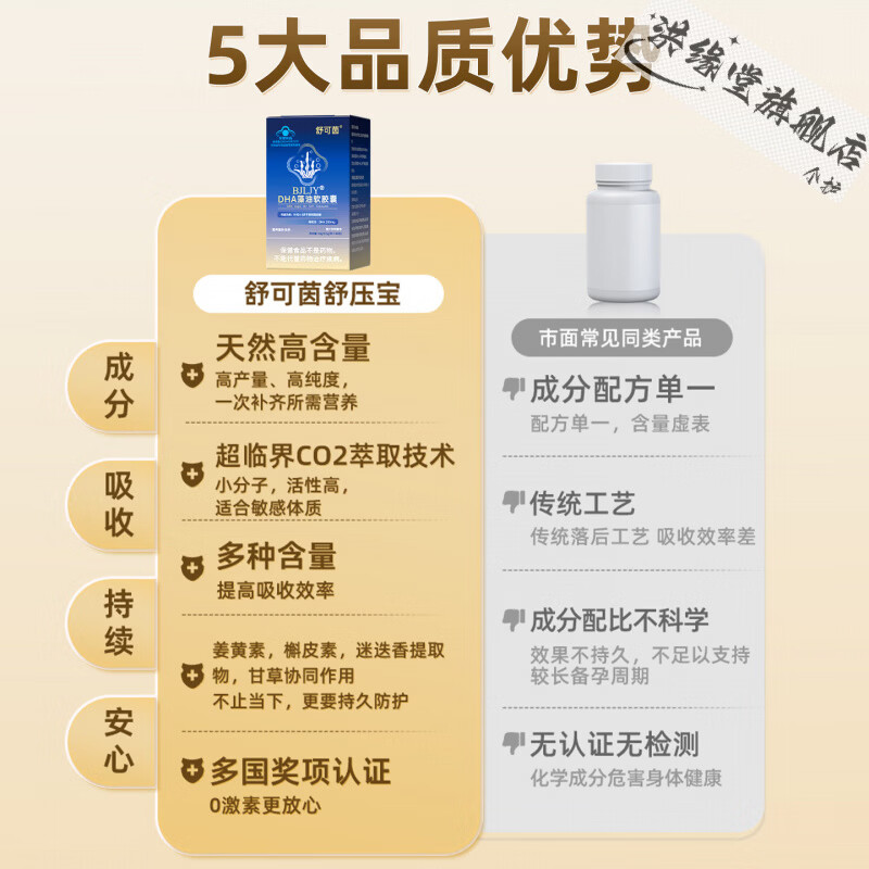 LUJAHA舒可茵舒压宝,正品经营部专注头晕心悸疲惫舒缓压力强健心活力%2c 1盒见效装 【官方直售 京质保障】