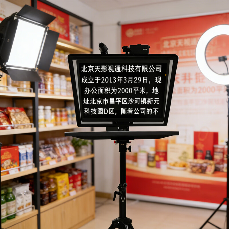 天影视通提词器大屏幕20/22/24寸单双屏演播室题词器电脑手机平板摄像机单反相机Pocket3提词器口播直播 TY-Y22寸单屏提词器单【热销款】