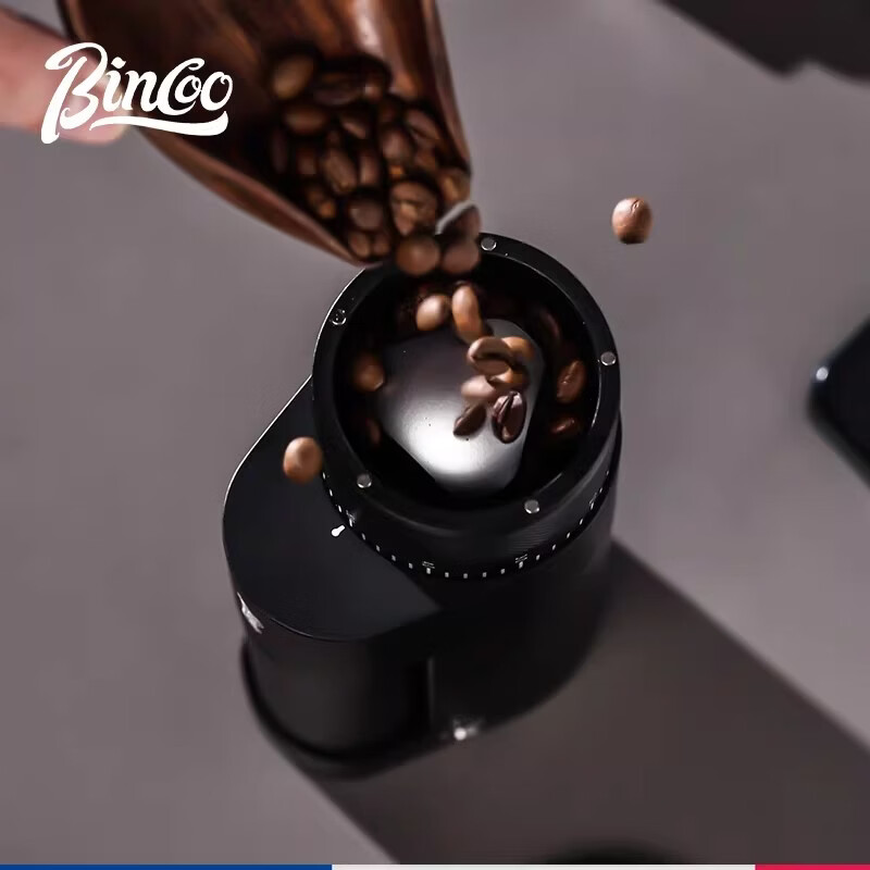 BincooDM09小旋风电动咖啡磨豆机家用咖啡豆研磨机手冲意式磨粉 橄榄绿【顺丰/京东】