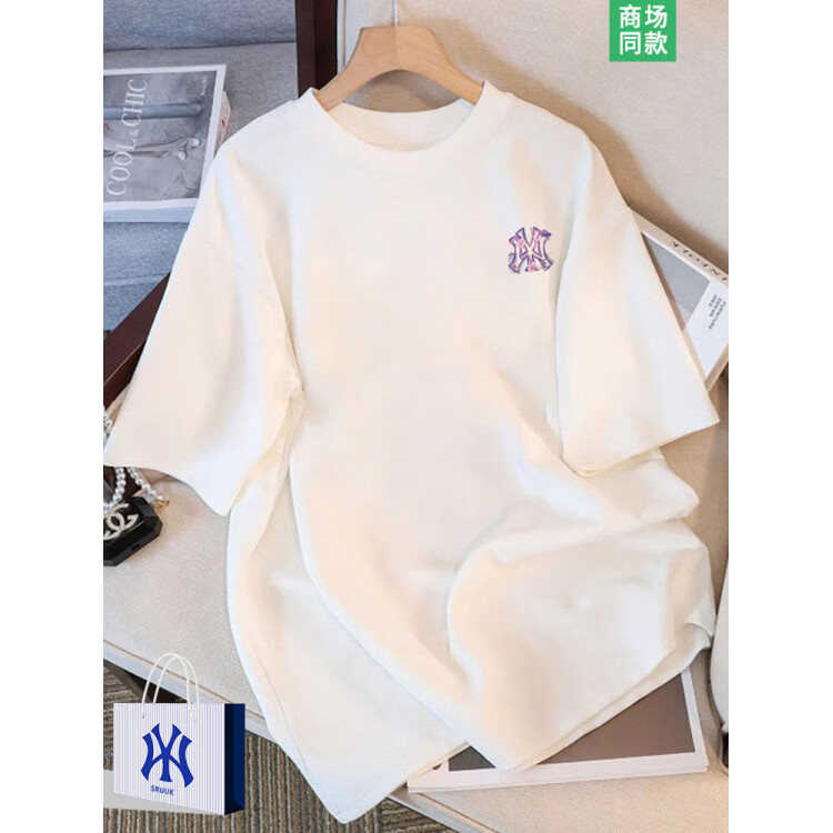 MY奥莱一折 | 美式短袖恤女款2026夏季新款宽松显瘦情侣款上衣体恤 黑色 3XL