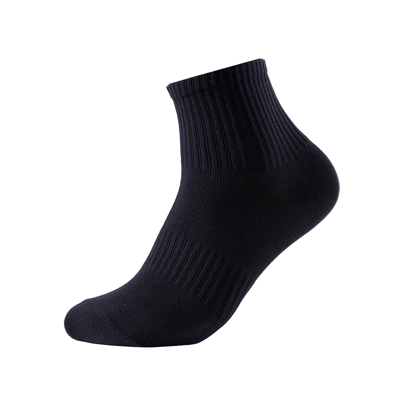 足力健袜子男夏季运动短袜女士10A级抗菌防臭袜吸汗透气男袜短筒弹力 【白2+浅灰1+黑色2】男款 5双 均码