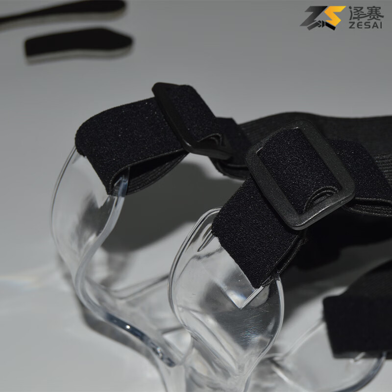 泽赛高透篮球面具护鼻防护面罩日常训练足球篮球运动保护装备半框款式 运动防护面具成人青少年通用透明款篮球护脸面具 篮球防护面罩护鼻脸防撞面具头部保护罩透明色篮球运动