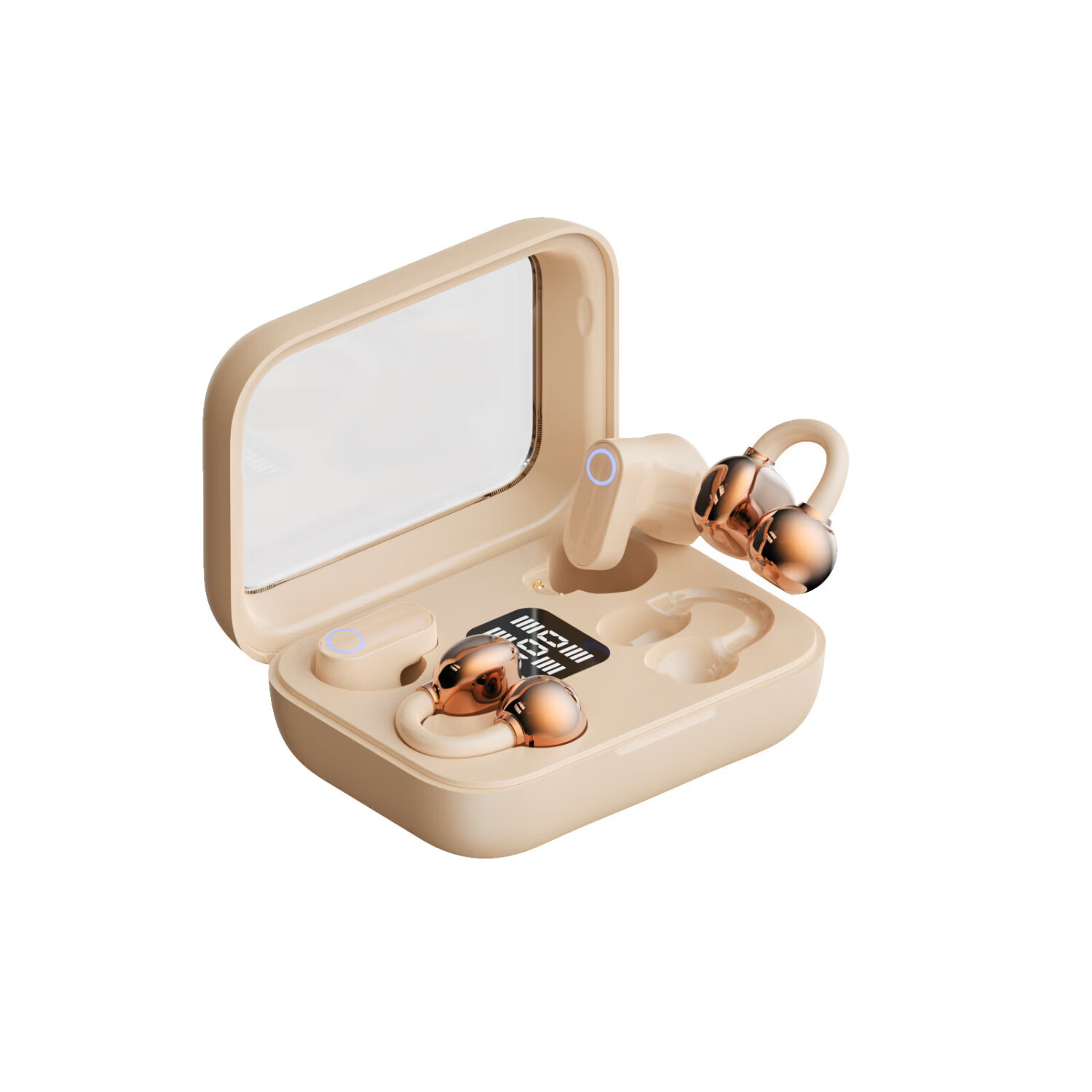 艾勒丝汀 蓝牙耳机无线耳夹式骨传导概念双耳半入耳二合一通话降噪超长续航跑步运动 【石墨黑丨高保真Ultra版】2副耳机 影院级IMAX音效丨钛丝技术3.0丨Ai双重防漏