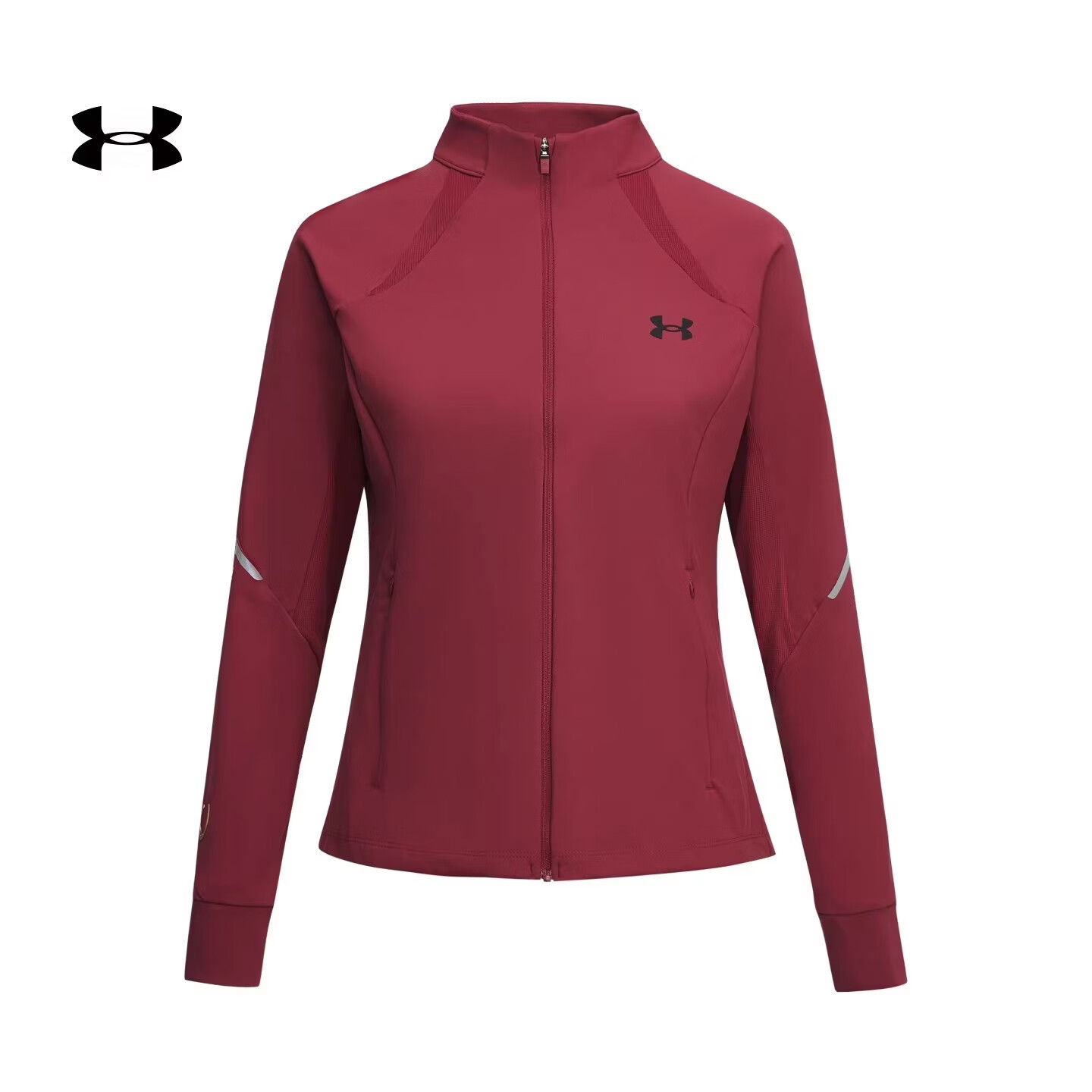 安德玛（Under Armour）马年新春款26春季新款CNY女子针织运动休闲全拉链外套6014318 火焰红625 L (170)