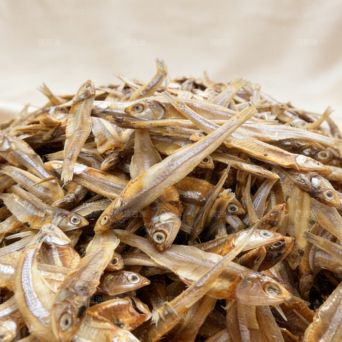 顶吉渔湛江小鱼干淡晒鱼干海鲜特产干货鱼干咸鱼小鱼干小公鱼仔渔民自晒 【淡晒足干海燕鱼干】半斤装