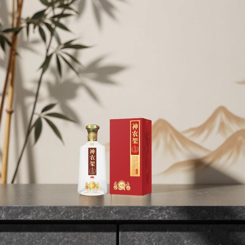 神农架兼香型白酒纯粮酒口粮酒养生酒补酒42度500ml酒高粱酒送礼盒装 42度 500mL 6瓶 (整箱)送6杯1壶酒具套装