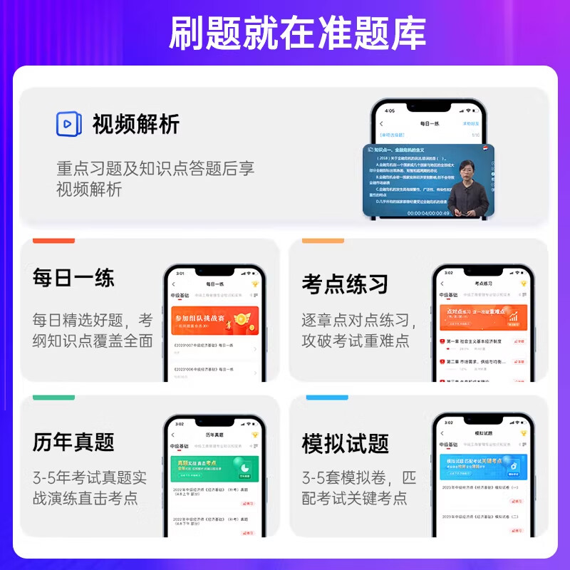 2026中级经济师教材真题试卷人力资源管理工商金融财税题库刷题中大网校优赐经典建筑与房地产经济基础知识中级经济师2026教材 刷题班【题库班+习题特训课+真题解析课+伴学】 基础·单科