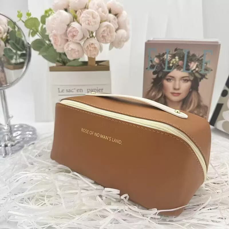 纳有风化妆包便携外出护肤品大容量枕头包设计旅行洗漱化妆品ins收纳包 ins风化妆包【颜色随机发货】*1