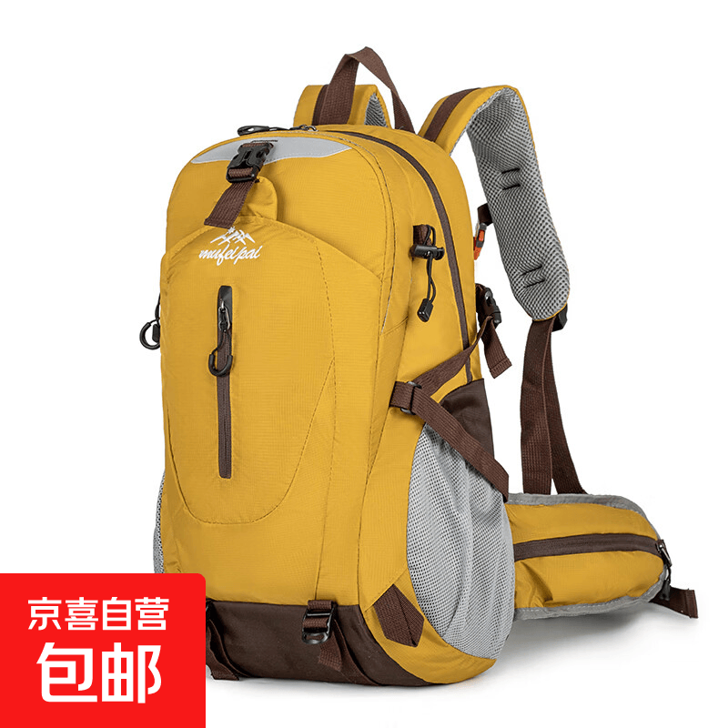 【骆驼同款】户外登山包徒步双肩背包大容量休闲旅行包防水男女 落叶黄【城市轻潮 户外硬核】 18L 中包 适合 周末短途出行（2-3天）