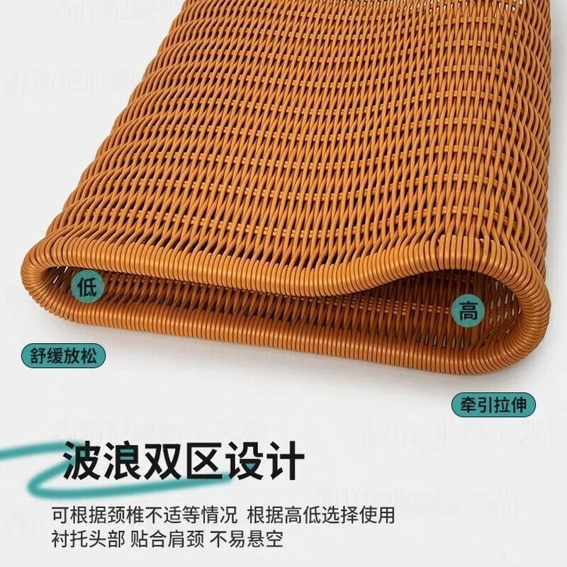 语森忆竹枕头硬男士专用【夏季】A06夏凉枕头夏天空心护颈颈椎镂空偏 仿藤凉枕【舒服一夏】 默认 40*30*8