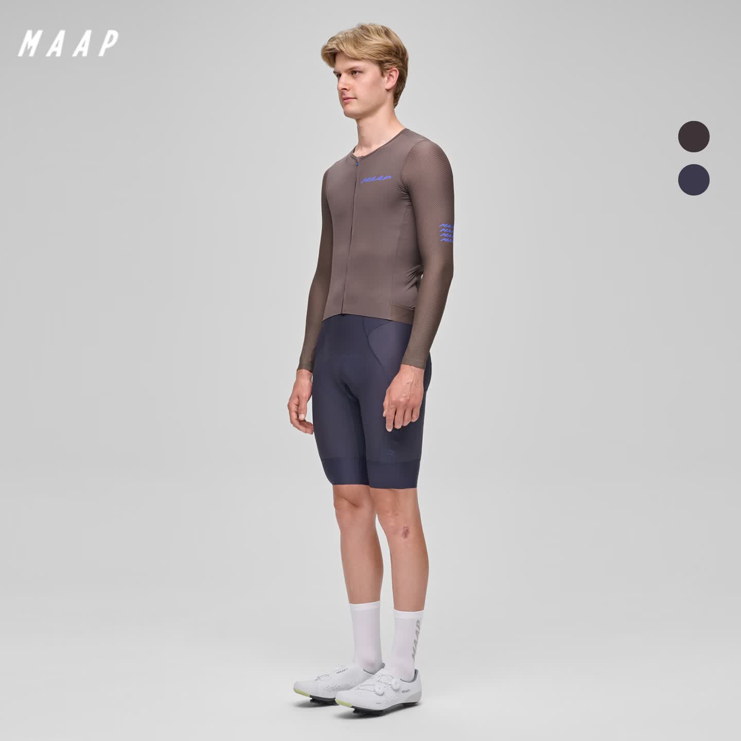 MAAP【新品】 男 背带骑行短裤侧兜款减震速干透气专业公路车短裤 深巧克力色 2XL