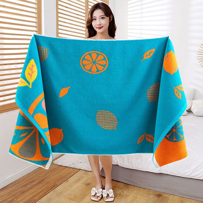 BEYZK纯棉100%浴巾男女专用成人全棉吸水柔软洗澡大毛巾裹巾儿童高档 团团圆圆粉色   百分百纯棉 70*140厘米