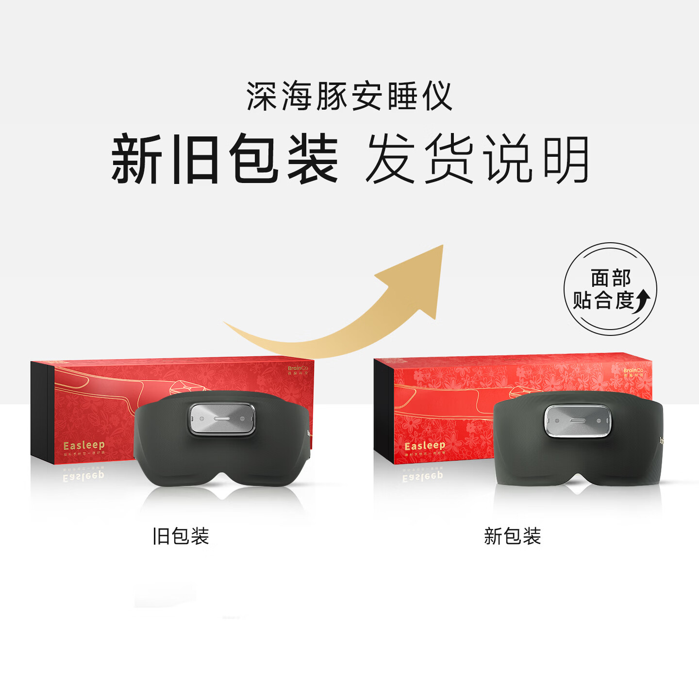 BrainCo强脑科技深海豚Easleep脑机智能安睡仪眼罩款尊享版睡眠监测ces助眠生日礼物男士礼物 礼盒装-尊享版