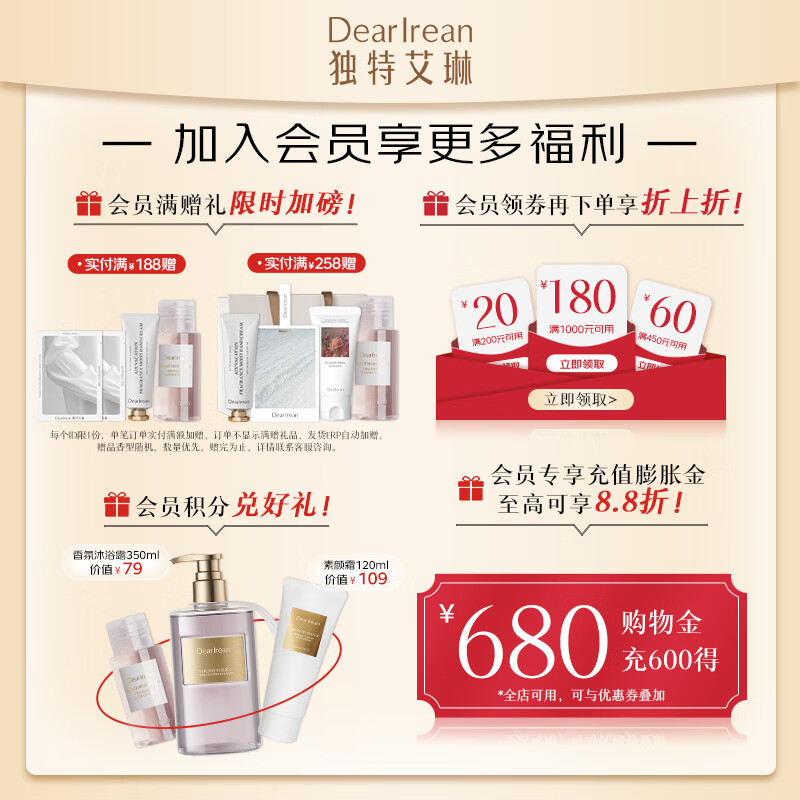 独特艾琳洗发水蓬松去屑控油香氛洗发露芳香洗发护发膏留香洗发护发素套装 【护发素350ml】心跳回响