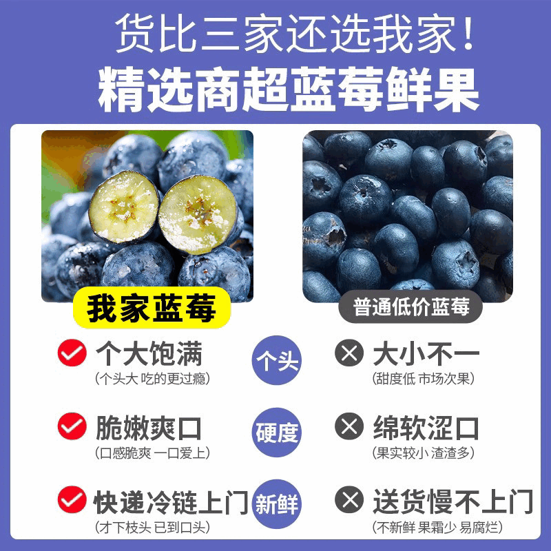 接运猫新鲜云南高山蓝莓鲜果正宗花香蓝莓果王当季现摘水果现货顺丰包邮 12盒 顺丰/JD极速达|果王【22-25mm】单盒125g|稀有少见