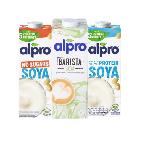 【尝鲜装】ALPRO醇香原味1L*3支装（无糖+低糖+咖啡大师）5月到期