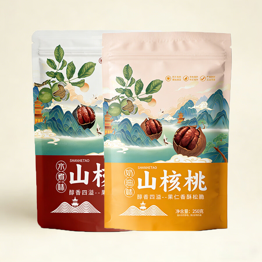 �ű����ٰ�ɽ���Ҵ�װ�غð�Ұ��ɽ����С����ÿ�ռ����ʳ���ʳƷ��װ ���»����С�����ζ+ˮ��ζ250g *2�� 59.8Ԫ